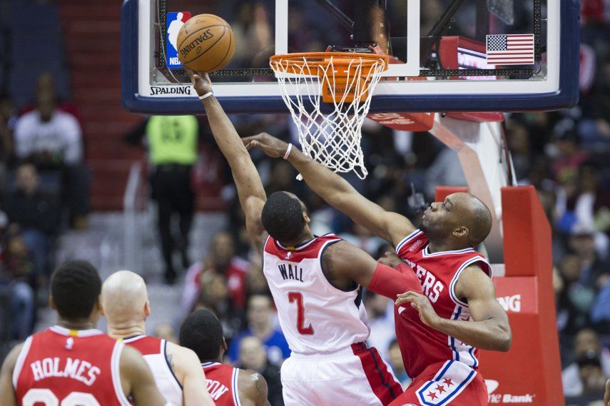 Con 37 de Wall, Wizards remontan y vencen a 76ers