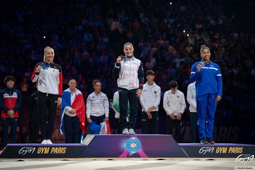 Karla Navas ganó bronce en la Copa del Mundo Paris 2025
