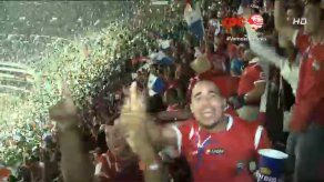 Fanáticos panameños celebraron gol de Panamá en el Azteca