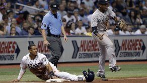 Rays superan 2-1 a Yanquis apoyándose en el bullpen