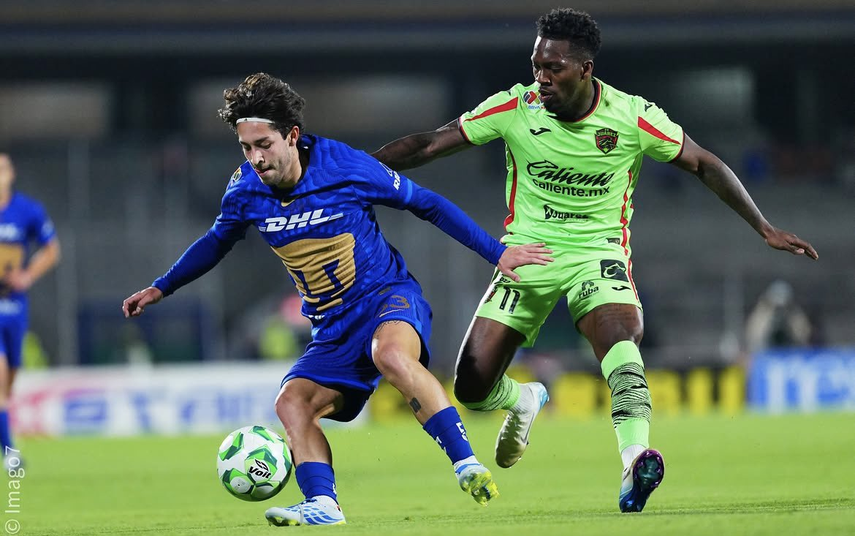 José Luis Rodríguez brindó asistencia ante los Pumas de Adalberto Carrasquilla