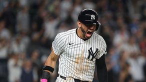 José Caballero conecta su segundo home run de la temporada con los Yankees