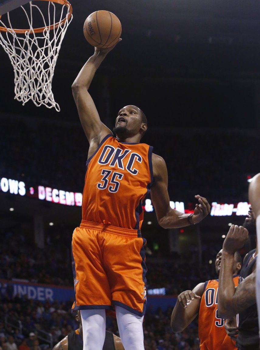 Durant, del Thunder, se perderá al menos 1 semana por lesión