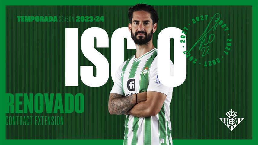 Isco Alarcón renueva con el Betis hasta el año 2027
