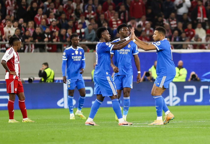 ¡TARDE DE GOLES! Real Madrid gana en su visita a Grecia en Champions League