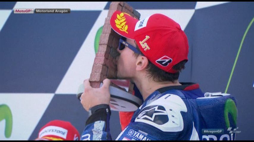 Lorenzo gana el GP de Aragón y se acerca a Rossi en el Mundial