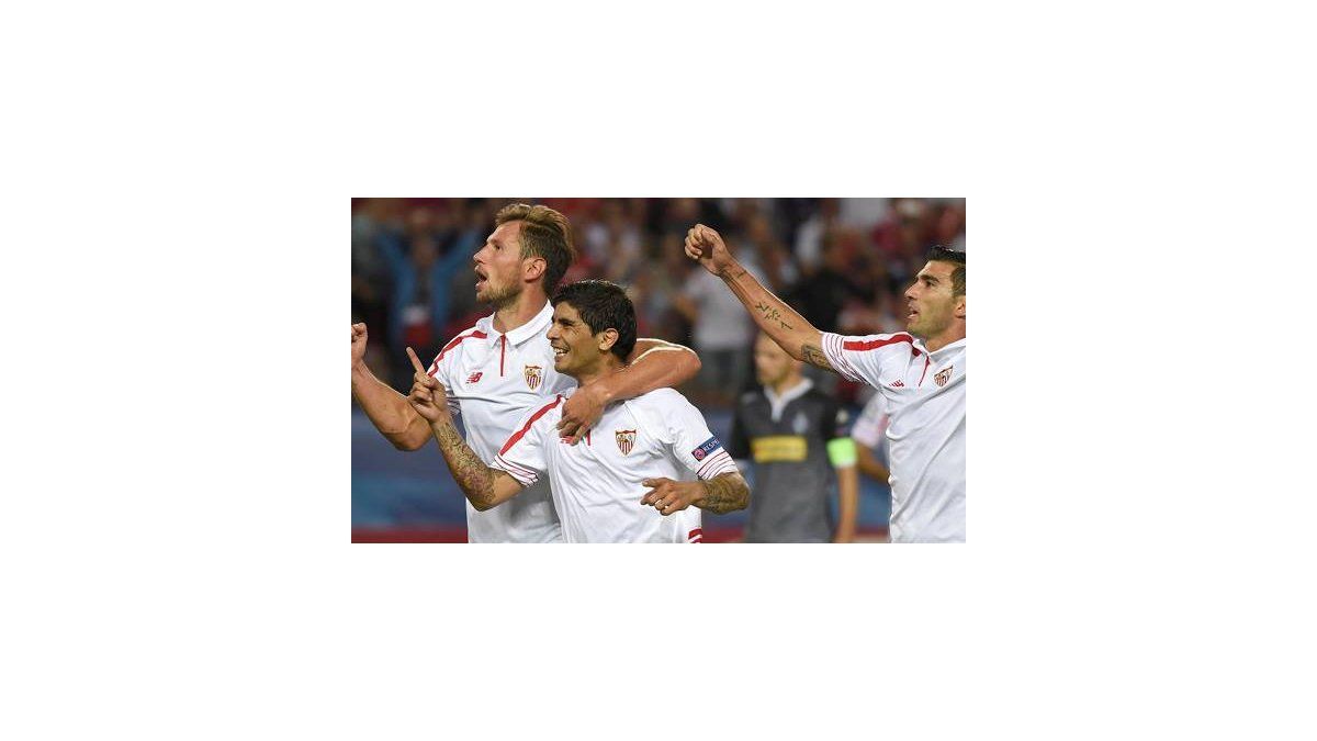 Primer triunfo del Sevilla en Champions ante el Mönchengladbach