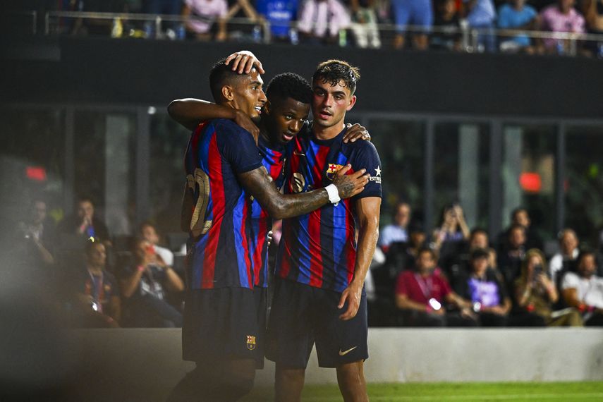 El Barcelona con goleada ante el Inter Miami en amistoso