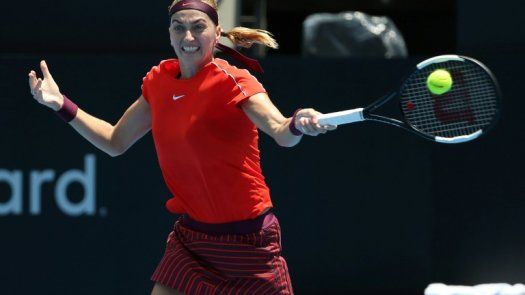 Kerber se muestra en forma en Sídney, Muguruza se retira