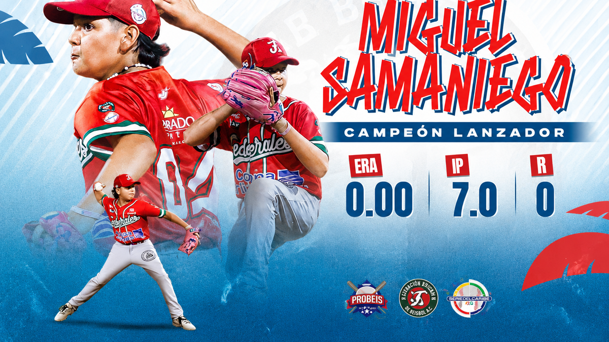 Serie del Caribe Kids 2026: Miguel Samaniego, el santeño que ganó el campeón pitcher
