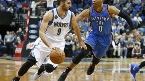 Durant y Thunder se llevan 126-123 duelo ante Timberwolves