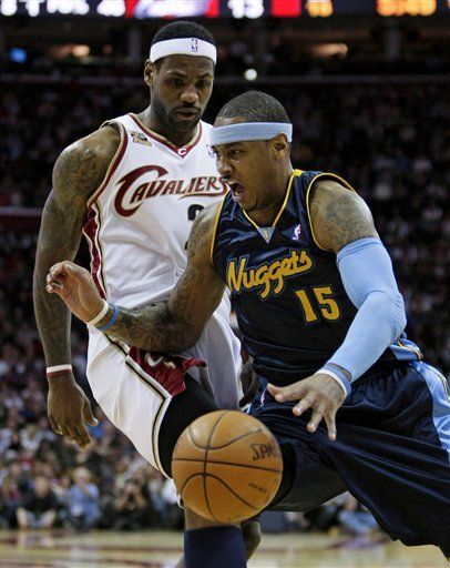Anthony y Nuggets superaron triple-doble de LeBron James