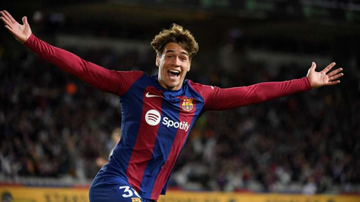 El FC Barcelona con Marc Guiu ante el Mallorca