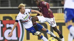 Torino y Sampdoria empatan 2-2 en la Serie A
