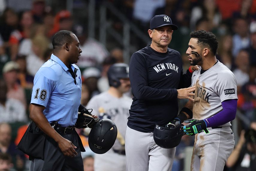 MLB: José Caballero fue expulsado en el Astros vs Yankees