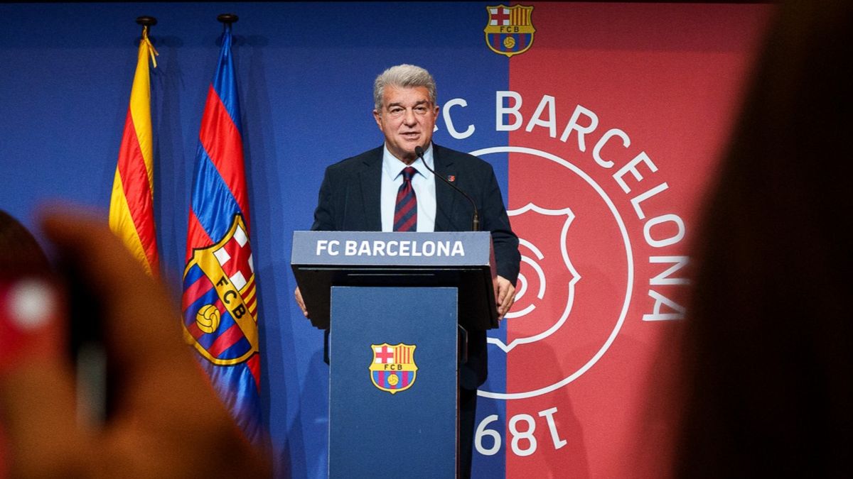Joan Laporta confirmó que estará atento al mercado del invierno con el FC Barcelona