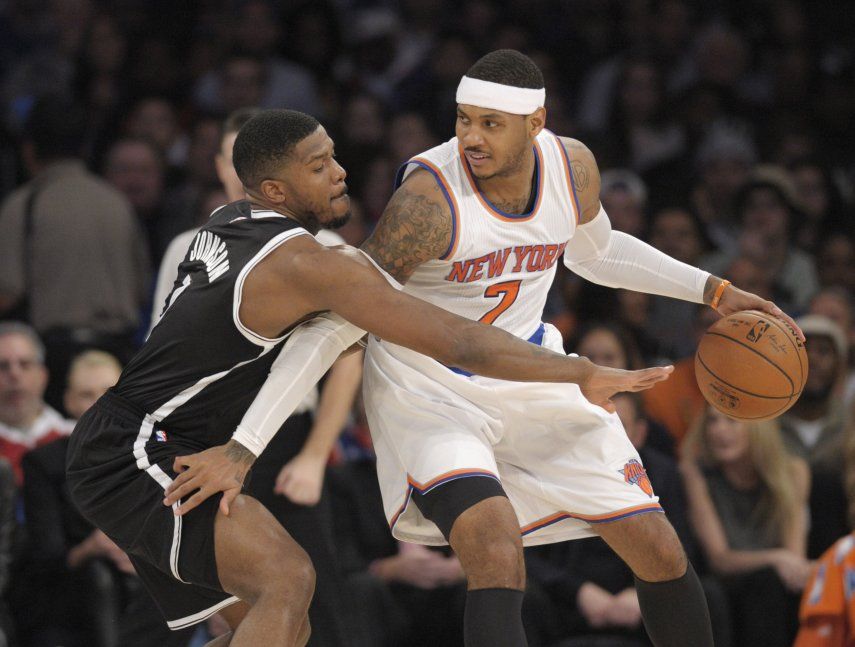Anthony anota 28 puntos y Knicks aplastan a Nets