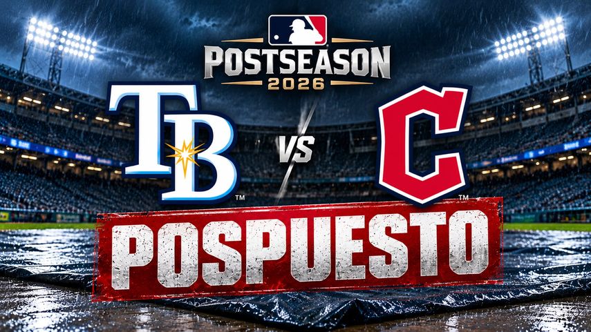 La MLB pospone el juego 4 de Rays vs Guardianes en la Serie de Campeonato
