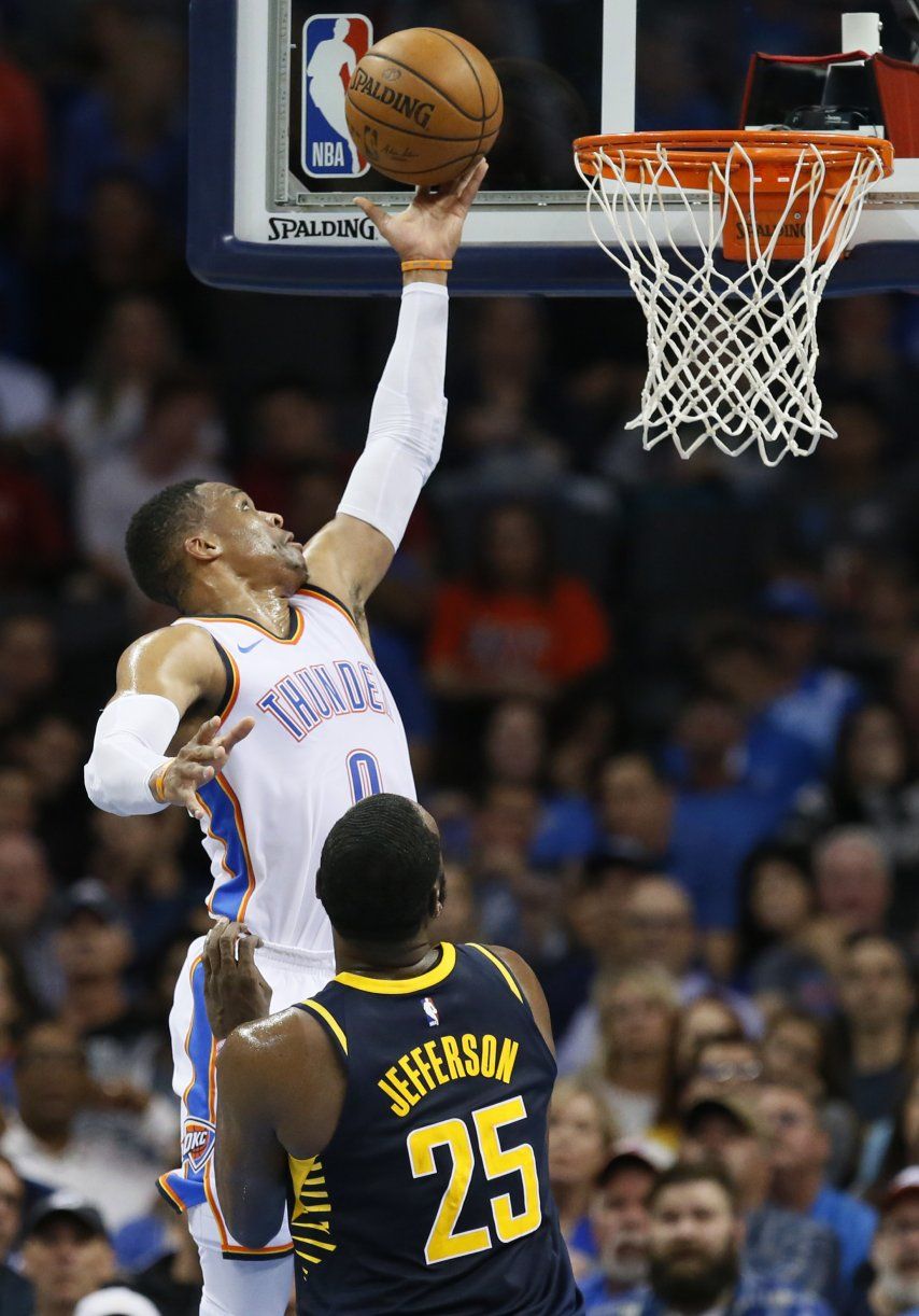 Thunder vence a Pacers gracias a triple-doble de Westbrook