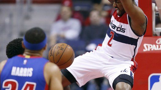 Wall y Nene encabezan paliza de Wizards ante Pistons