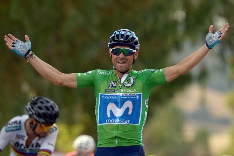 Alejandro Valverde gana al esprint la etapa 8 de la Vuelta