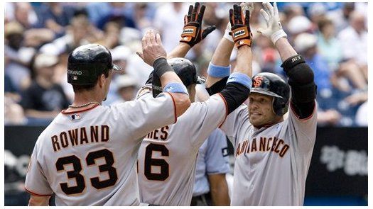 MLB: Gigantes 9, Azulejos 6; San Francisco pega tres jonrones