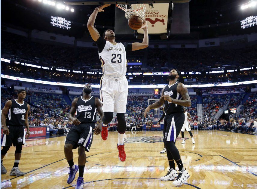 Davis anota 31 y Pelicans remontan para vencer a Kings