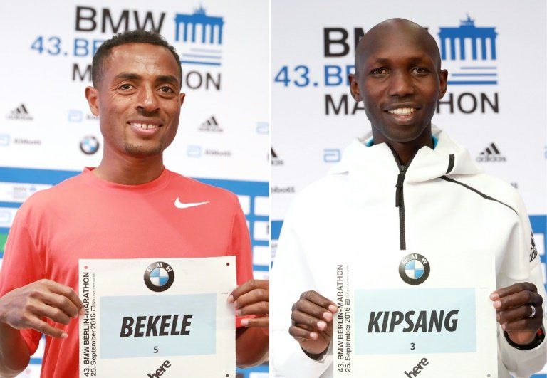Kipsang y Bekele buscarán el récord del mundo en el maratón de Berlín