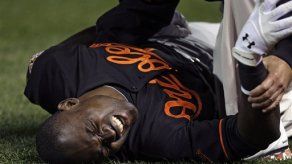 El dominicano Pie abandona partido por una pierna lesionada