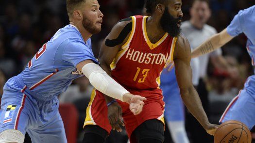 Con 34 de Harden, Rockets superan a Clippers