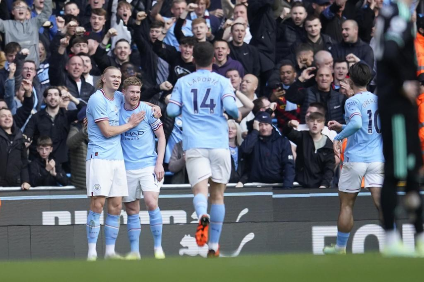 Haaland empata récord de Salah en triunfo del City&nbsp;