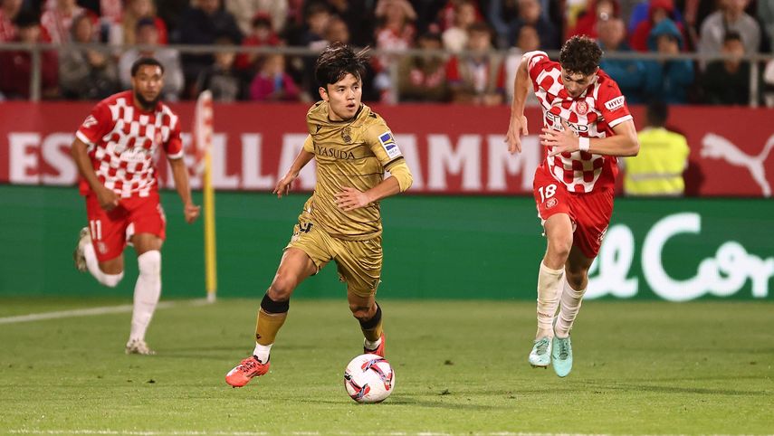 La Real Sociedad vence al Girona que sigue sufriendo