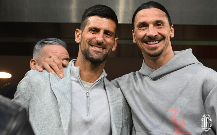 Champions League: Novak Djokovic presente en el Milan vs Inter&nbsp;