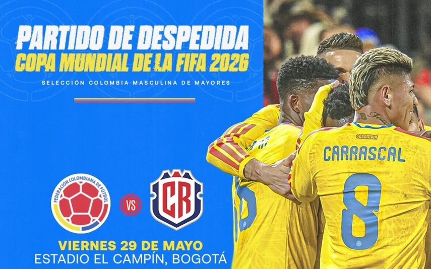 La Selección Colombia enfrentará a Costa Rica en amistoso de despedida previo al Mundial