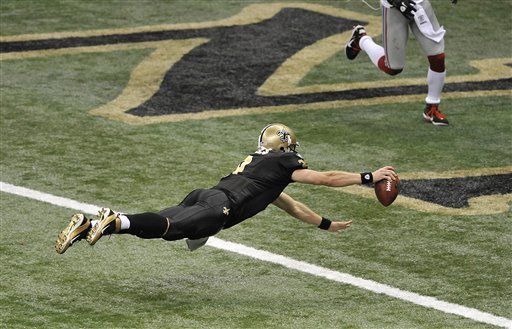 NFL: Saints 49, Giants 24; Brees lidera la paliza