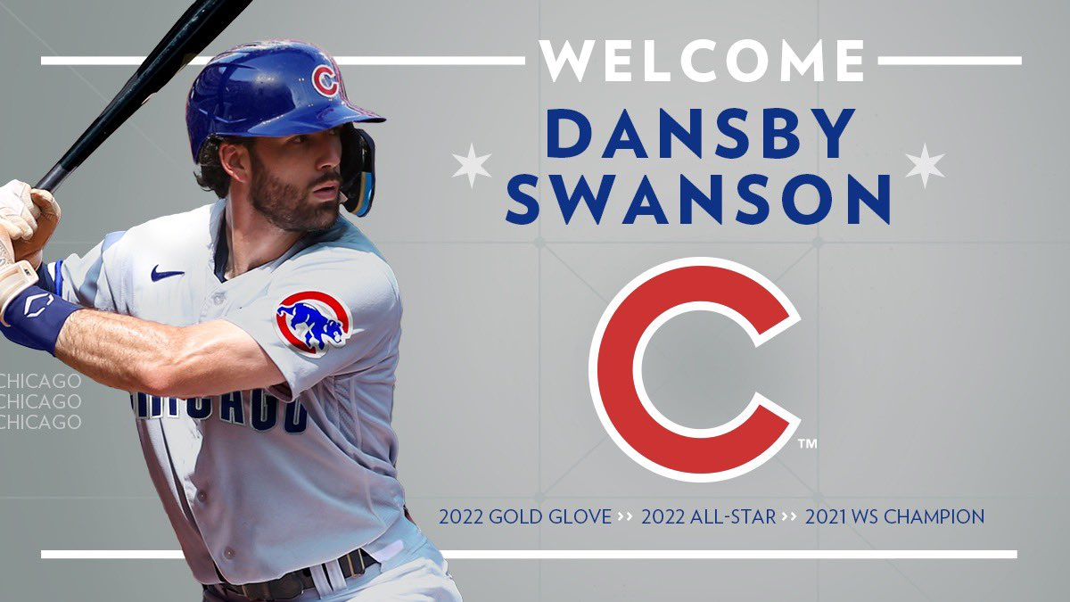  Dansby Swanson - Chicago Dans - Camiseta de manga larga de  béisbol de Chicago, Gris : Deportes y Actividades al Aire Libre