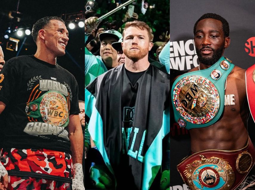 David Benavidez cree que Terence Crawford podría ganarle combate a Canelo Álvarez