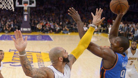 Sin Durant ni Westbrook, Thunder vence a Lakers