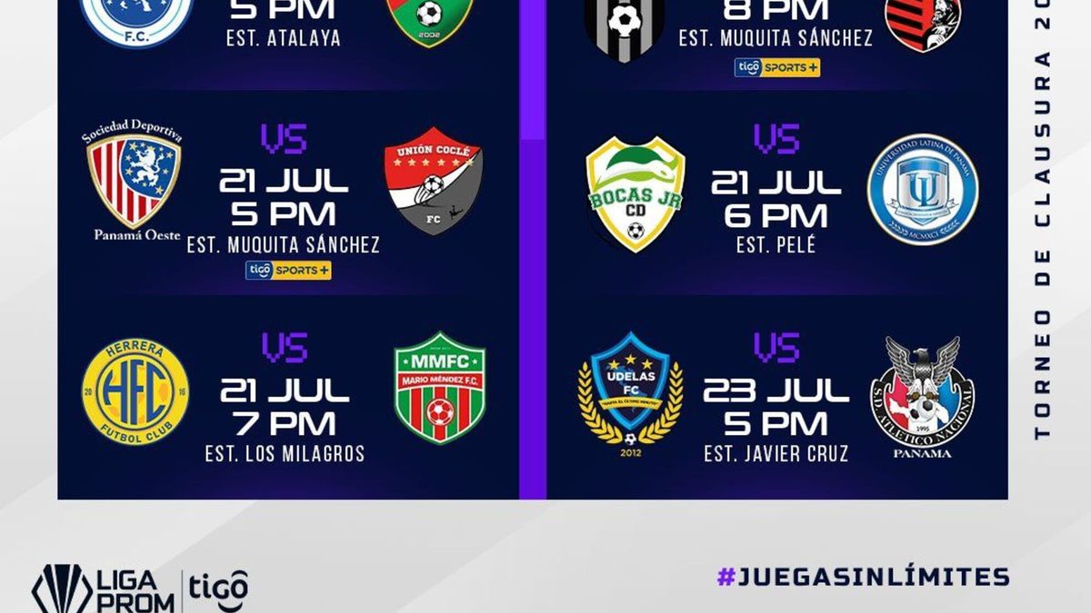 Liga Prom Torneo arranca el 20 de julio