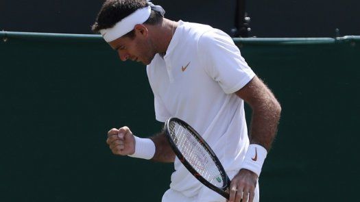 Del Potro vence a Paire y pasa a octavos de Wimbledon