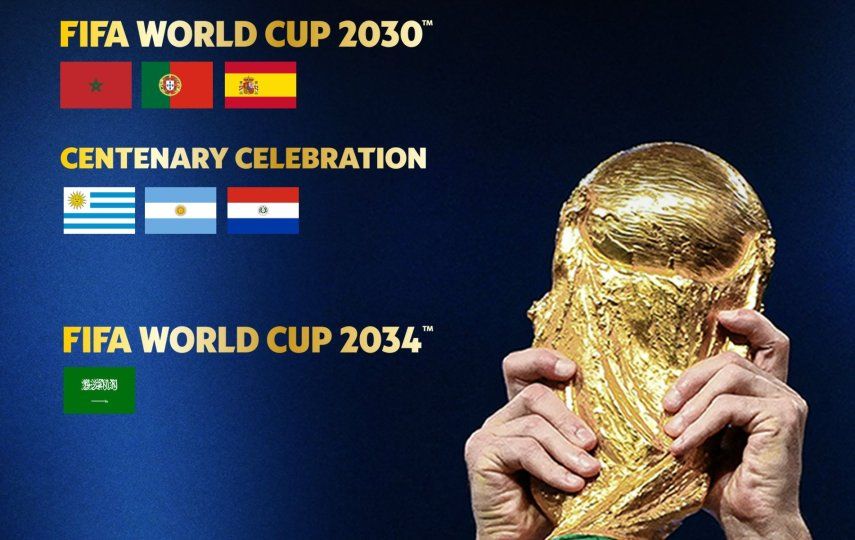 FIFA confirma Mundial 2030 en tres continentes y en Arabia Saudita en el 2034