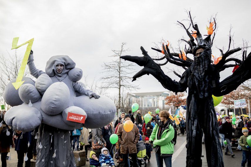 Protestan en Alemania contra carbón como fuente de energía