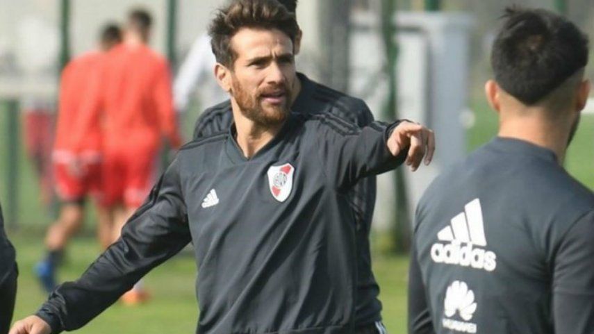 Leonardo Ponzio entrenando en River Plate