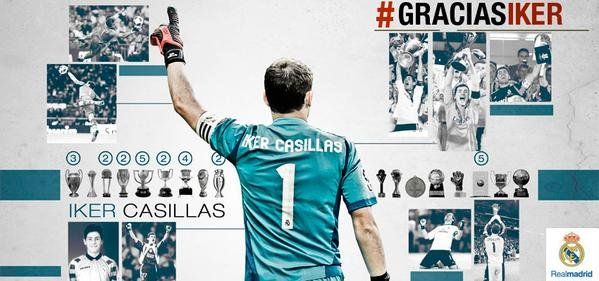Casillas deja el Madrid tras 25 años y firma con Porto