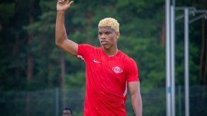 Newton Williams anota su primer gol oficial en Letonia