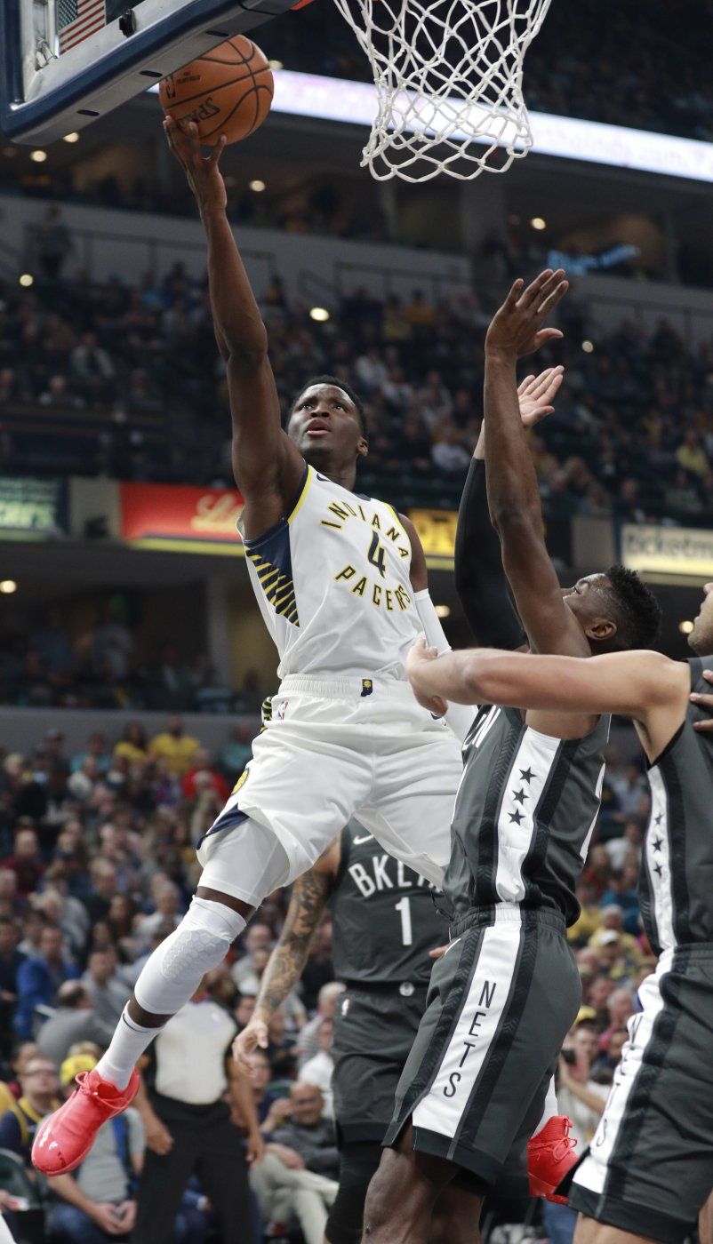 Oladipo aporta 25 puntos en victoria de Pacers sobre Nets