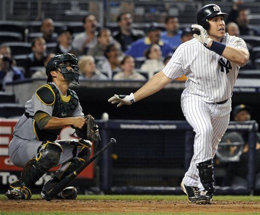 MLB: Yanquis 6, Atléticos 3; Teixeira jonronea