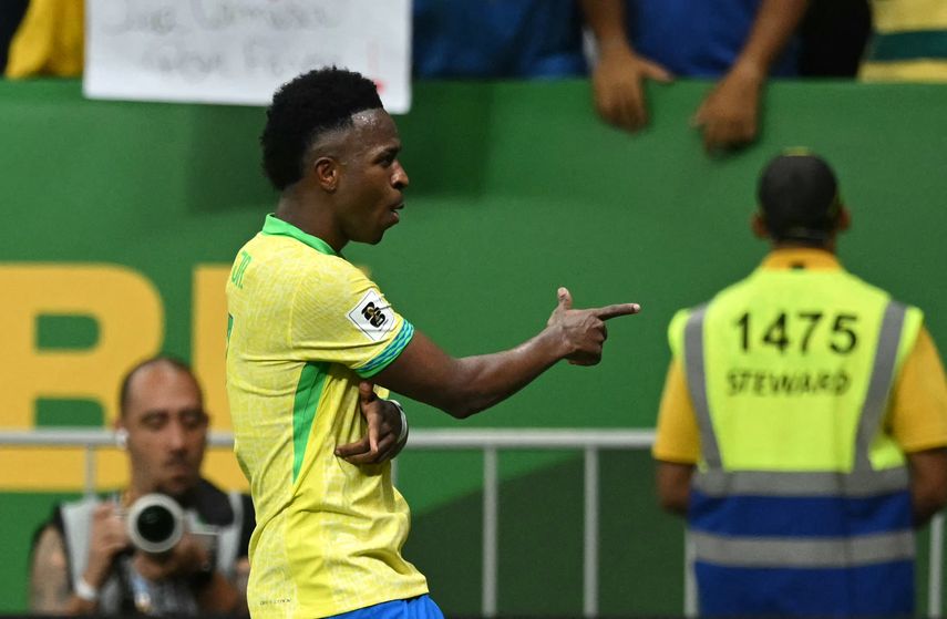 Eliminatorias Conmebol: Brasil gana a Colombia con gol de Vinicius