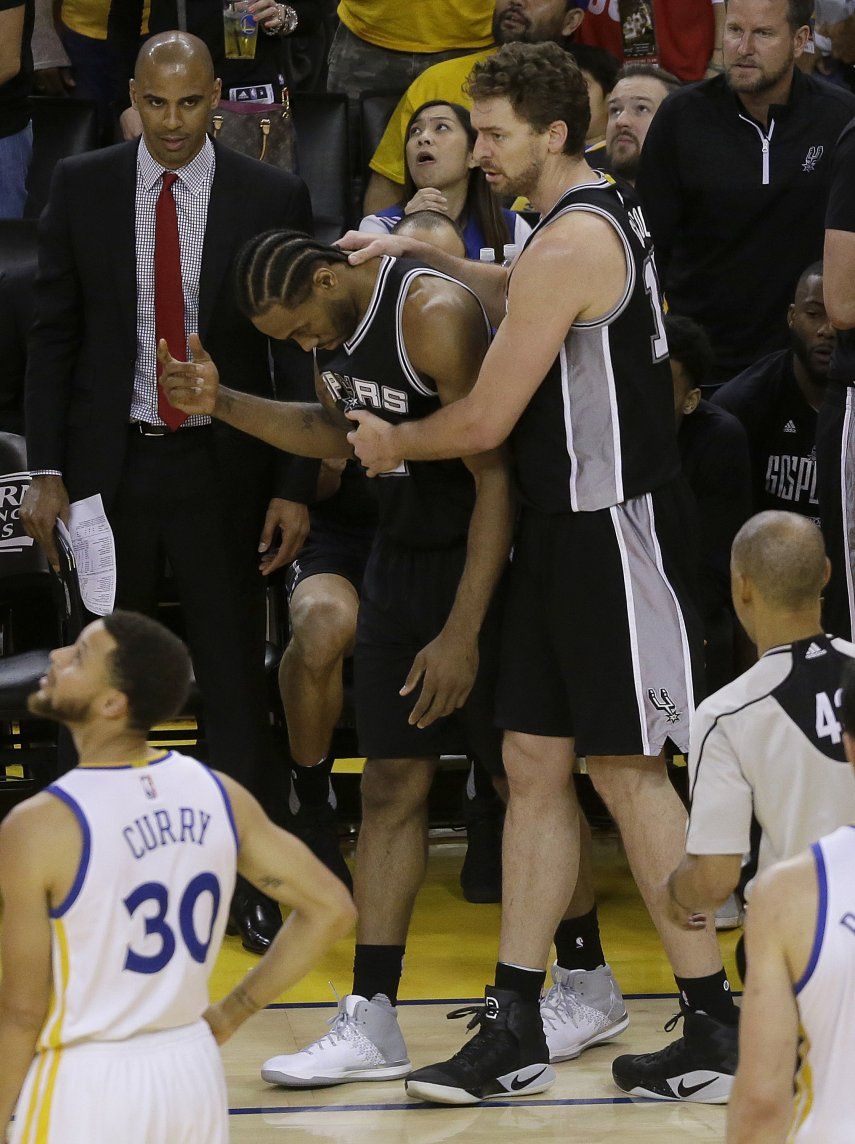 Spurs no contarán con Leonard para 2do duelo ante Warriors