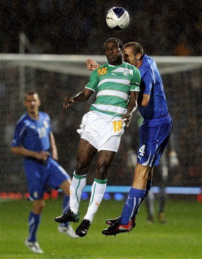 Italia pierde ante Costa de Marfil en debut de Prandelli